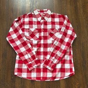 Dixxon Flannel The Otto Men's Sz Tall-XL, Red and White Buffalo Check Flannel